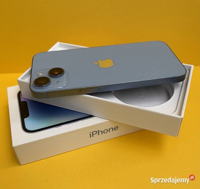 Smartfon APPLE iPhone 14 128GB Niebieski Idealny Gniezno