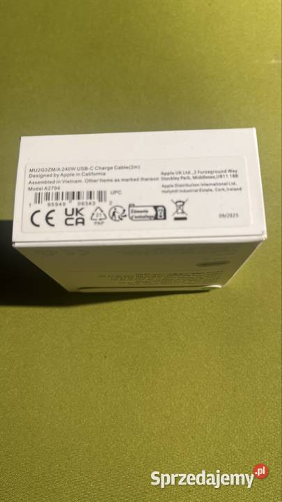 oryginalny pleciony kabel Apple USBC do USBC o wielkopolskie