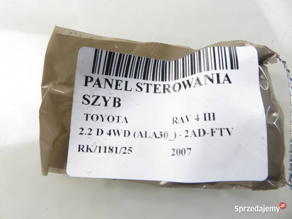 PANEL SZYB TOYOTA RAV 4 III 7423242070