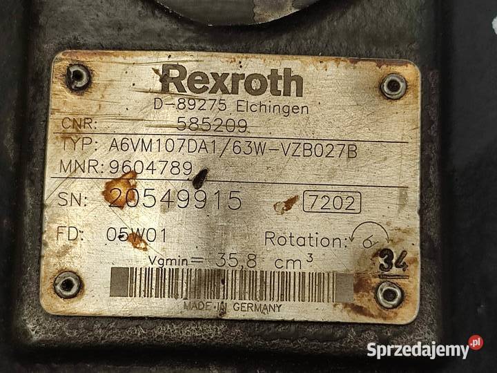 Hydromotor Manitou MRT 1432 A6VM107DA1 Wilkowo