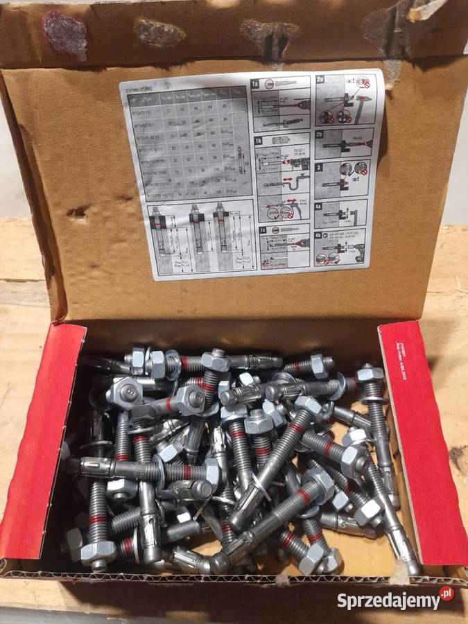 Dyble kotwy kołki rozporowe metalowe do betonu Lublin