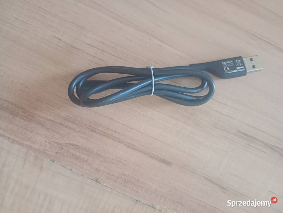 kabel przewód NOKIA USB A USBmicro czarny Szczecin sprzedam