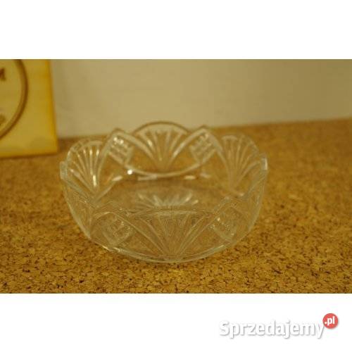 Patera miseczka kryształowa w formie kwiatu Porcelana i szkło