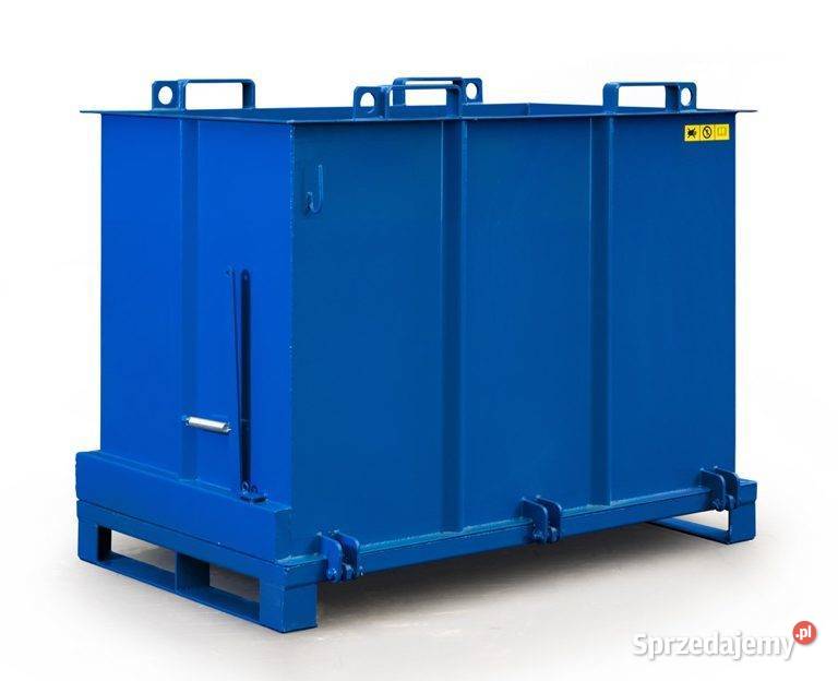 Kontener z otwieranym dołem 1500 litrów do wózka Magazynowanie łódzkie Bełchatów