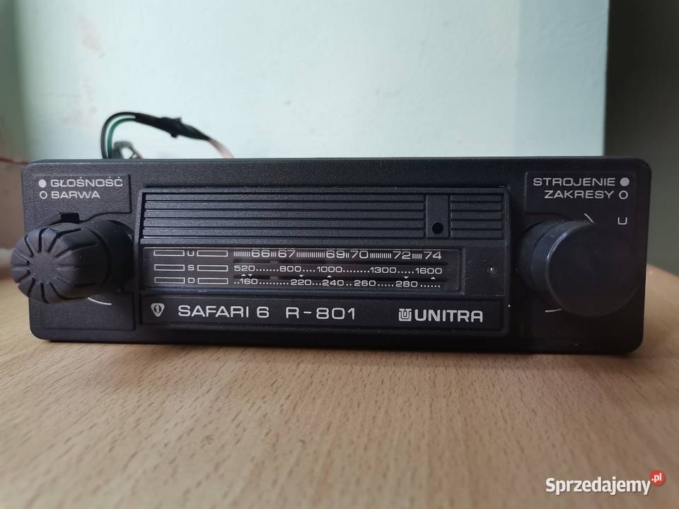 Stare Radio samochodowe Safari 6 R801 z czasów Kraków