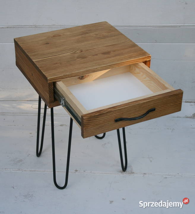 Szafka nocna stolik drewno stal loft rustykalna Mielec