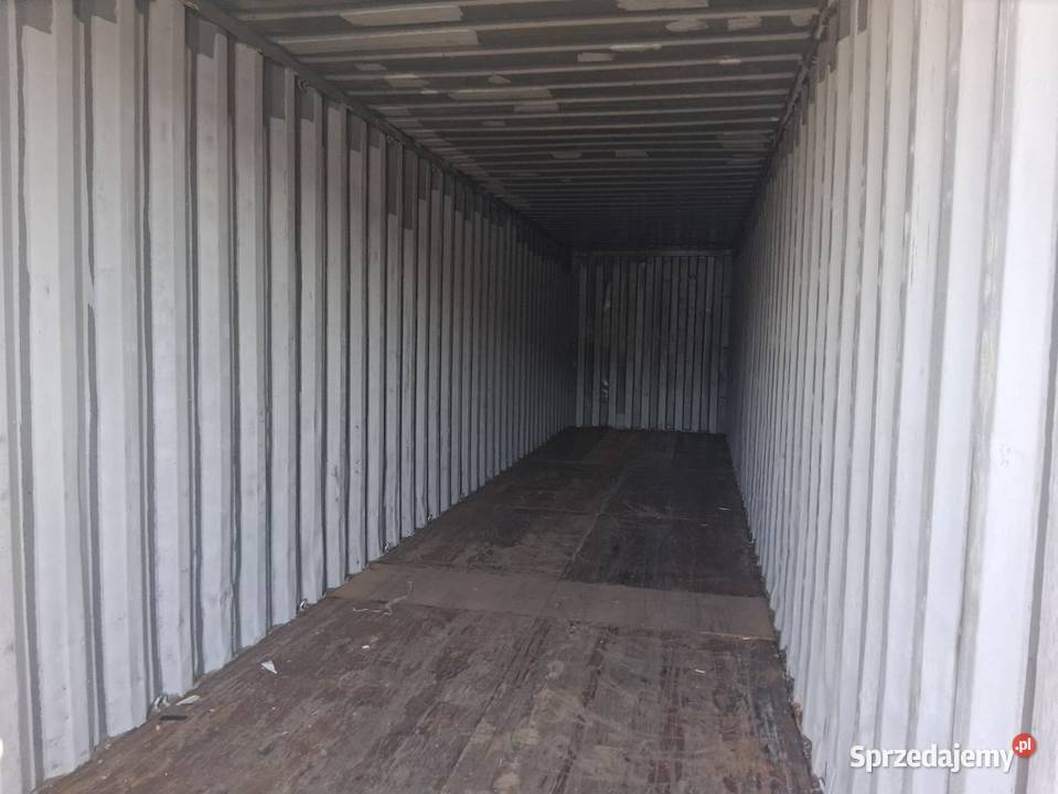 Kontener morski 40HC na plac budowy działkę warmińsko-mazurskie Tolkmicko