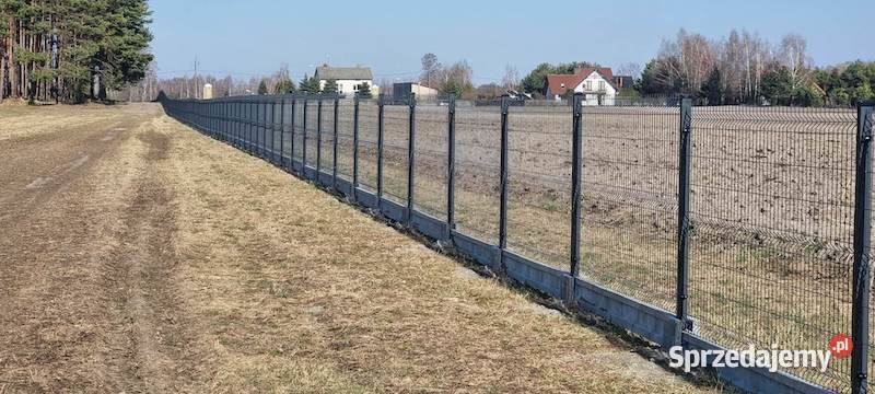 Ogrodzenie panelowe na podmurówce kolory h180 Piątkowisko