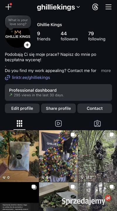 Wykonam Viperhood Ghillie Kings Suit ASG Sport i Wypoczynek Górzno