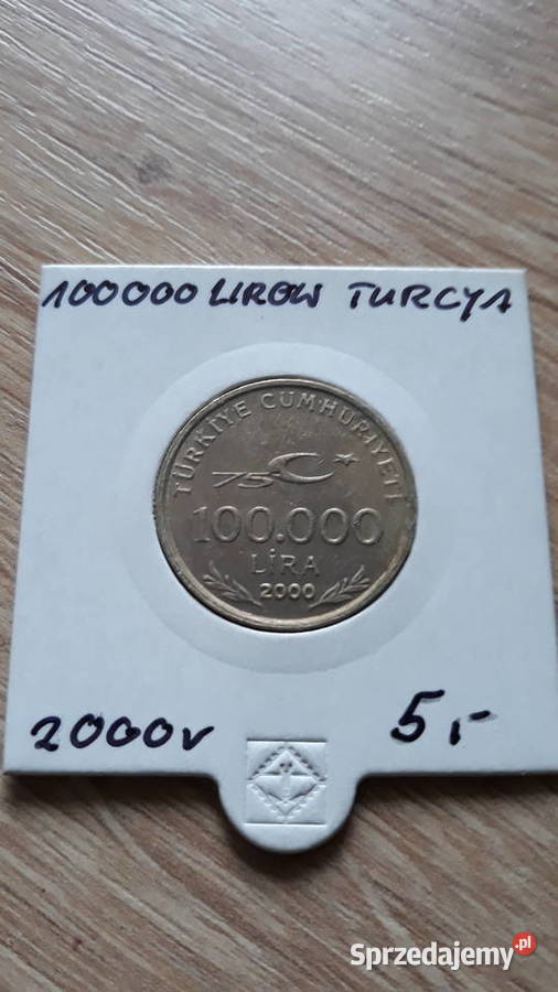 100 000 Lirów Turcja 2000 r Konin