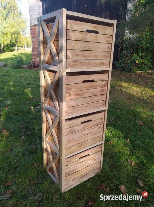 Regał przedpokój salon z wkładami 150x50x40 z