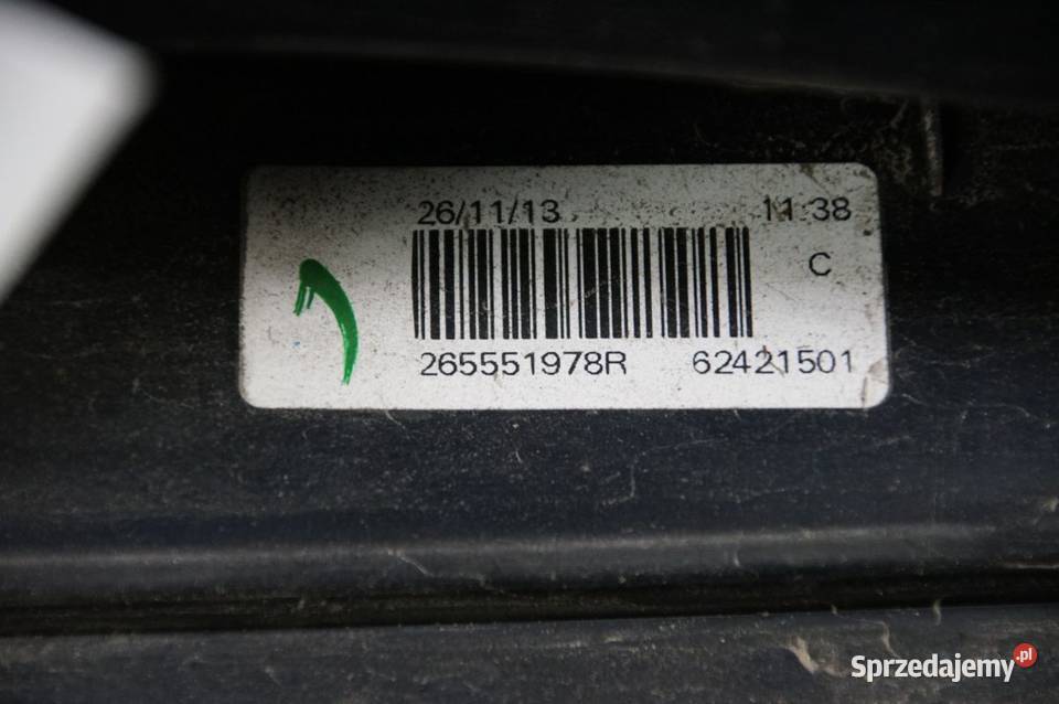 LAMPA LEWA TYŁ DACIA LOGAN 265551978R Lipno