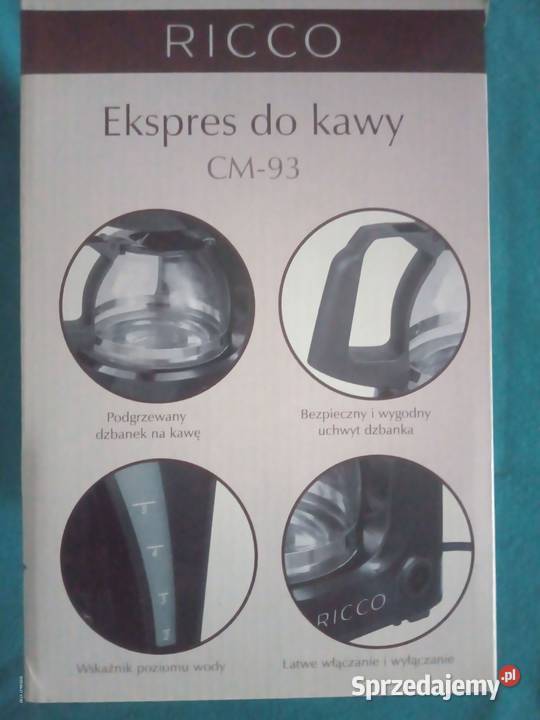 Sprzedam nowy ekspres do kawy firmy Ricco 93
