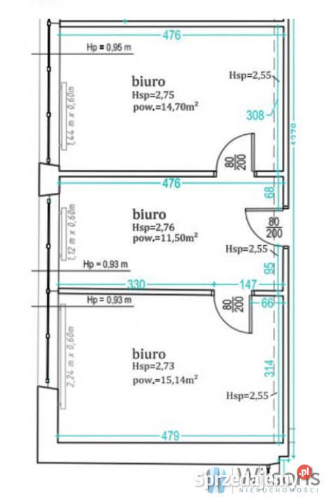 Lokal 4134m2 Warszawa Pańska Wynajem