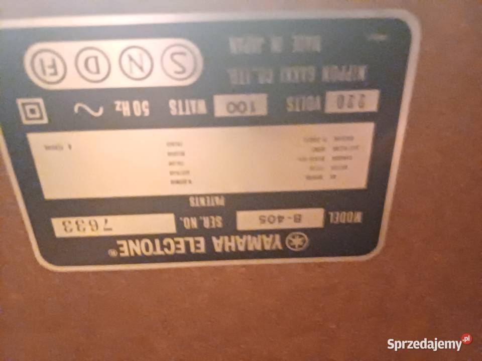 Organy Yamaha Electone B405 Pozostałe Gniezno