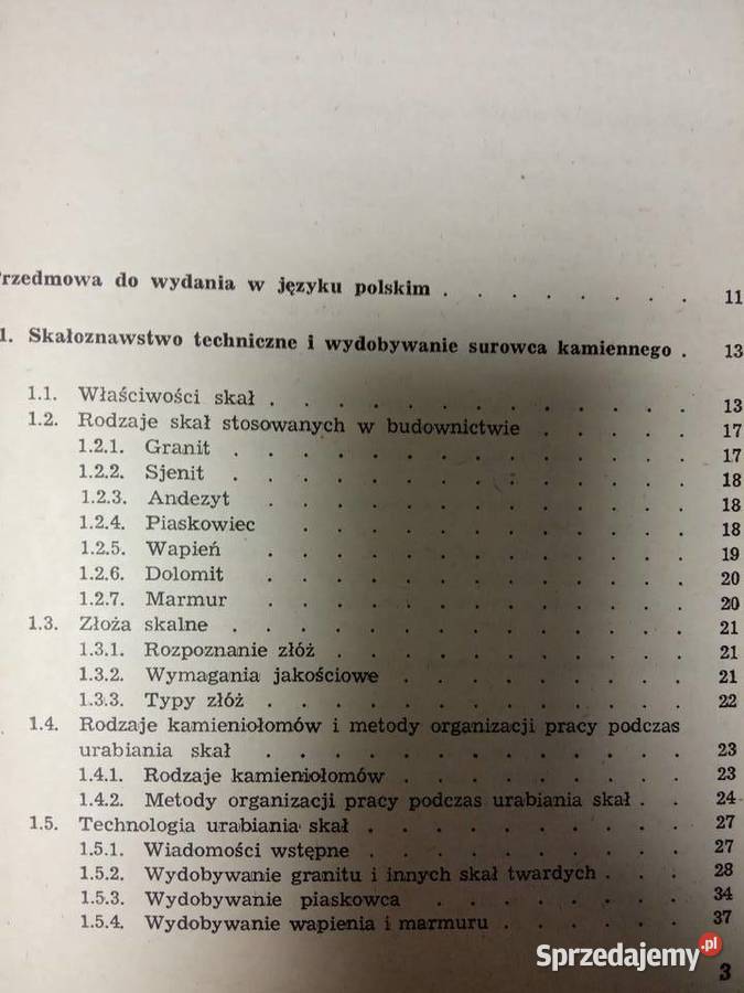 Kamieniarstwo książki używane kolekcjonerskie Antykwariat mazowieckie Warszawa