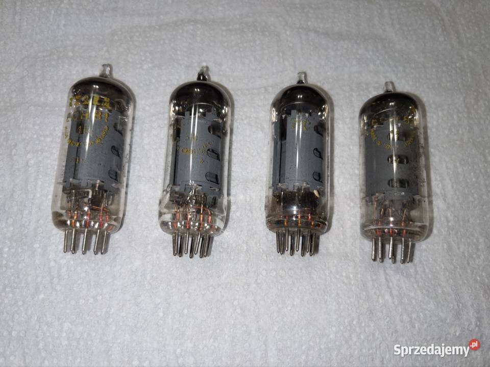 Lampy elektronowe TESLA ECH81 sparowane 4 Radziechowy