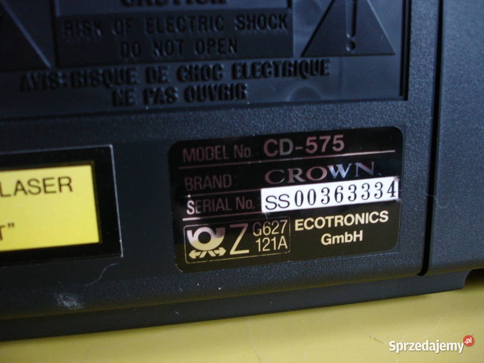 Radiomagnetofon z CD CROWN CD575 Zielona Góra