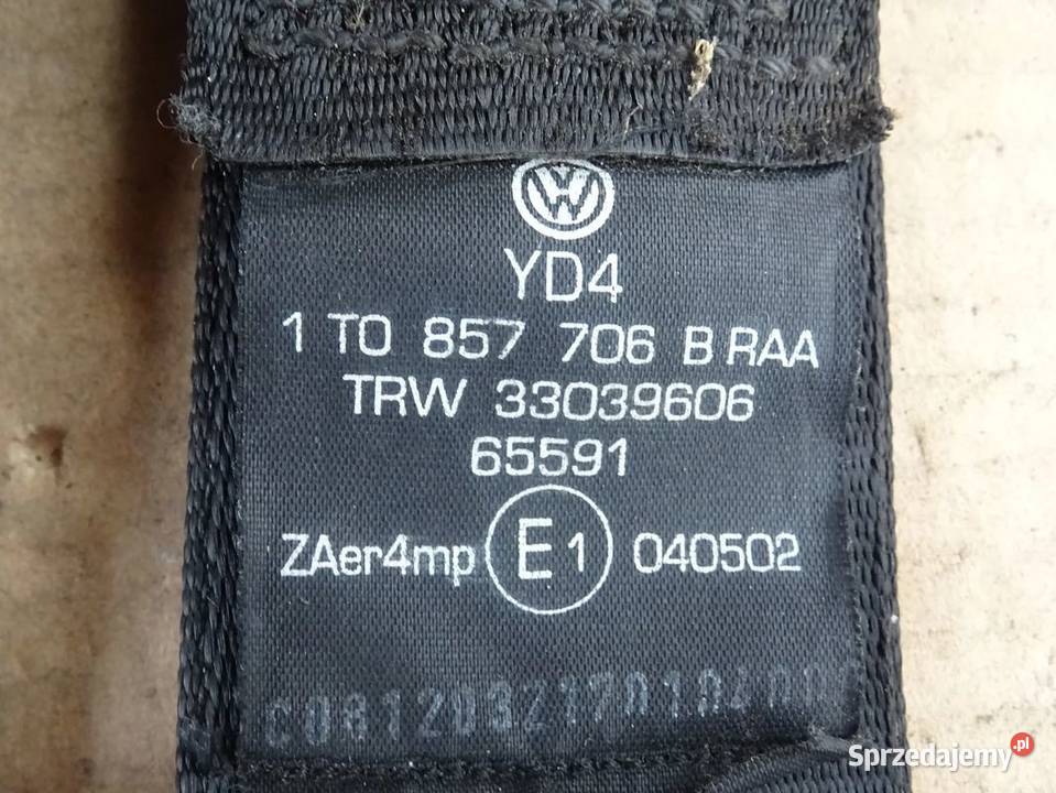 VW Touran pas bezpieczeństwa napinacz Parcice sprzedam