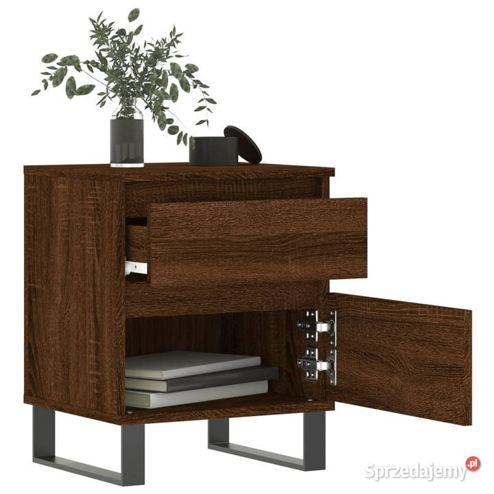 Szafki nocne 2 brązowy dąb 40x35x50 WM830699 Nocne Warszawa