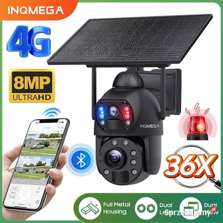 Kamera INQMEGA 4G SIM, 8MP, 36 x zoom optyczny