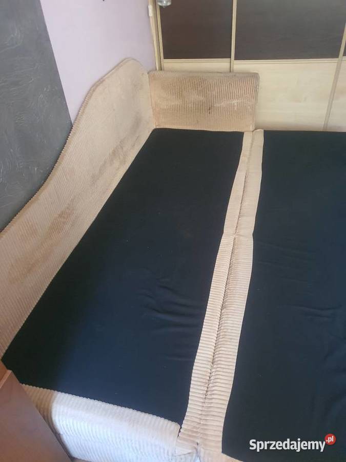 Kanapa sofa z funkcją spania i metalowym 43cm Kutno