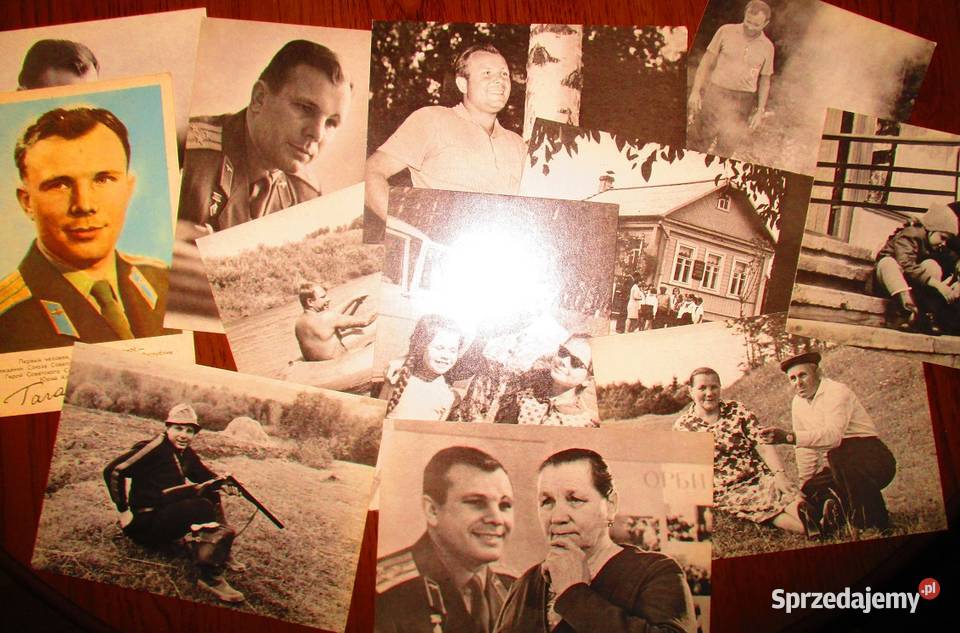 Komplet kart pocztowych Jurij GagarinZSRRkosmos Łódź