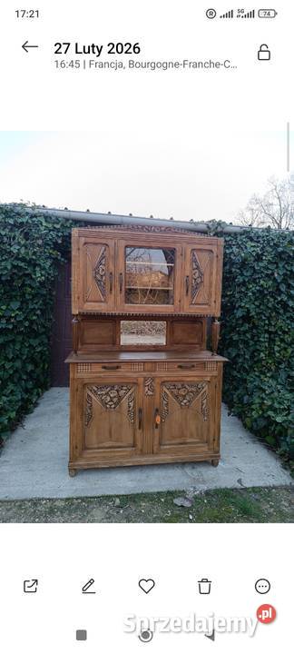 Dwuczłonowy francuski bufet Art Dco 195cm