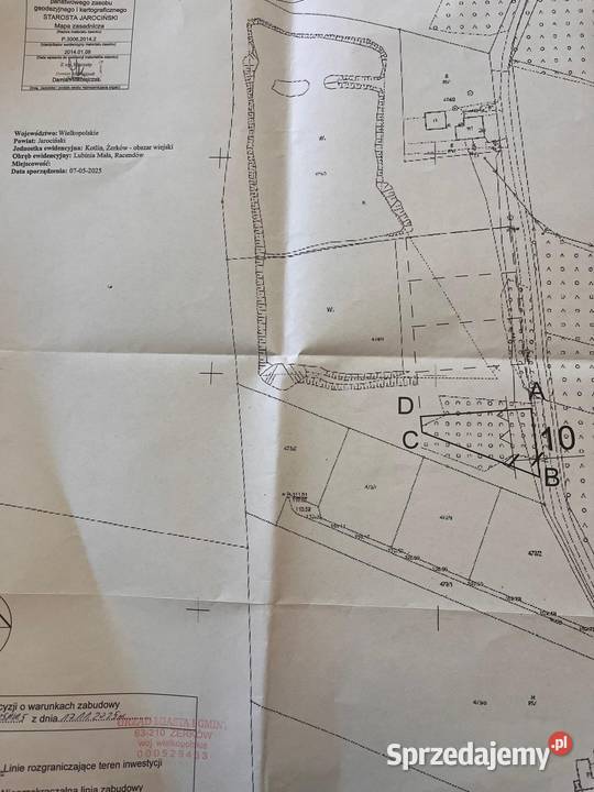 Sprzedam działke z wydanymi warunkami zabudowy Sprzedaż wielkopolskie