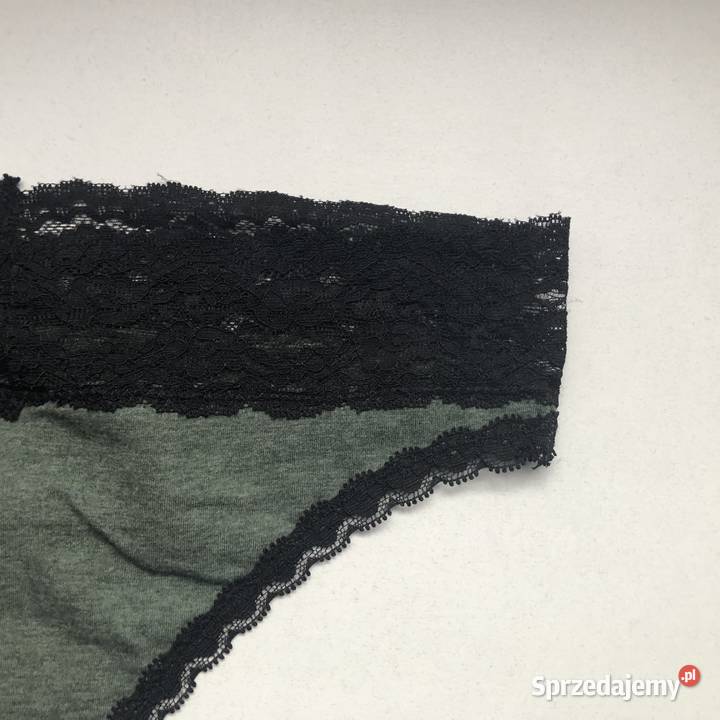 khaki zielone czarne majtki figi Censored Yorker Toruń