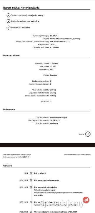 BMW GS 1200 Suwałki