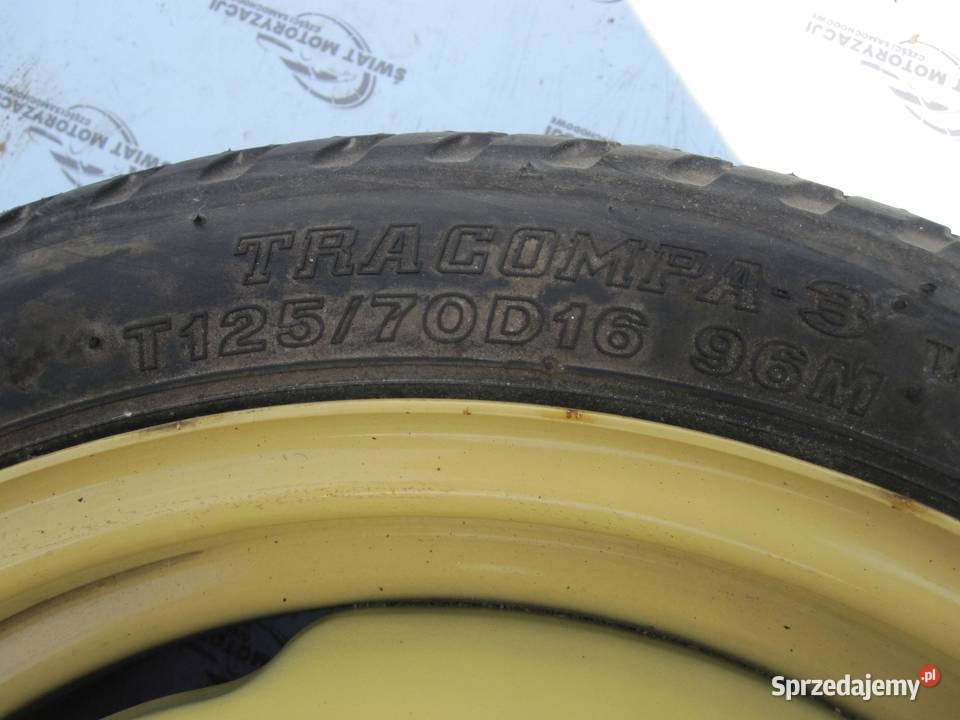 TOYOTA AVENSIS T25 PRIUS koło dojazdowe 1257016