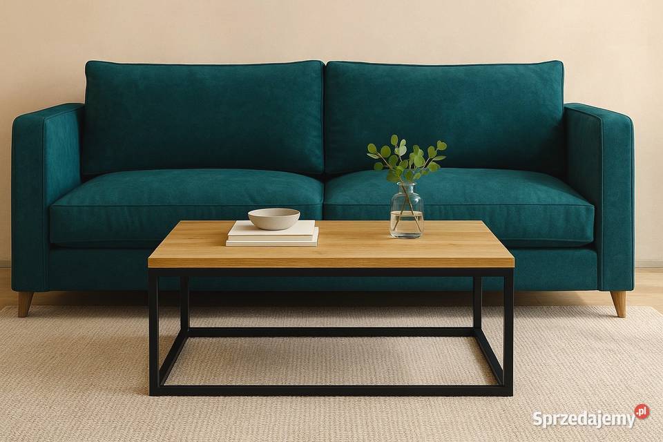 Stolik Kawowy Dębowy LOFT Ława 100 Lite Drewno Poznań