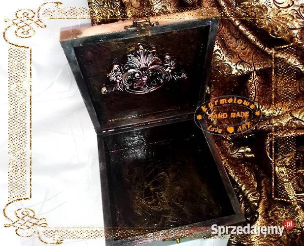Szkatułka na biżuterię decoupage rękodzieło Warszawa