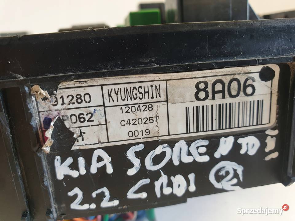 Kia Sorento II 22 CRDI SKRZYNKA BEZPIECZNIKÓW lubelskie Chełm