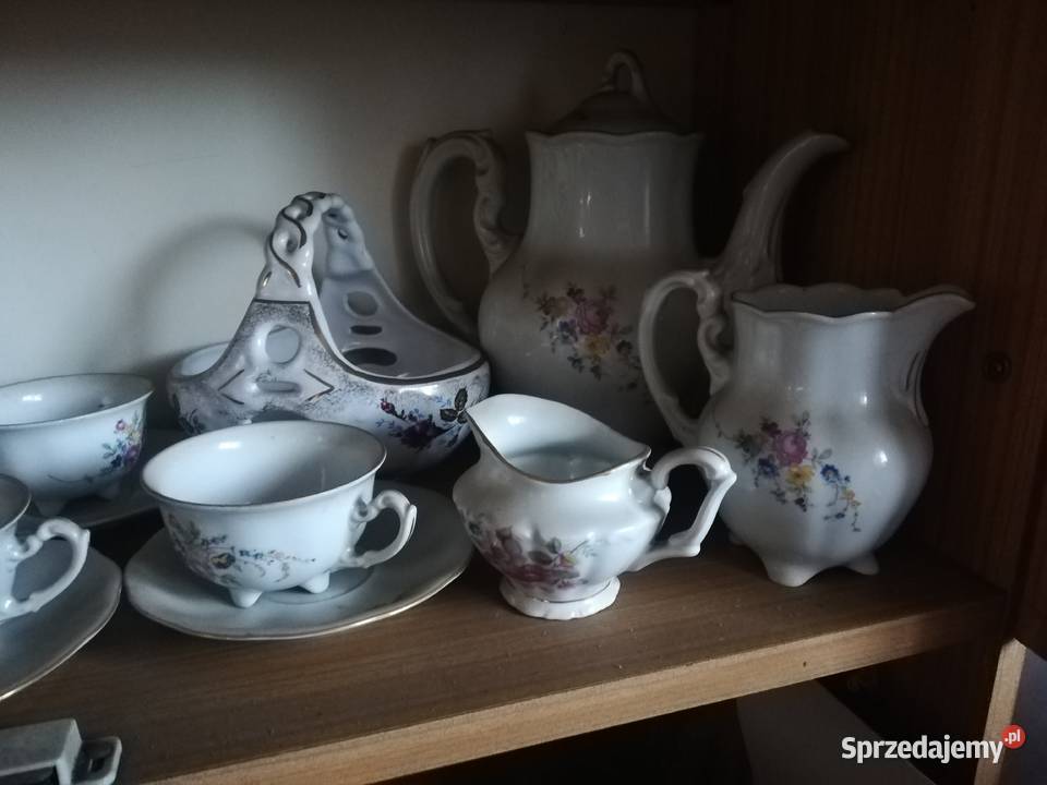 kawowe herbaciane zestawy nie popękane4 komplety Koluszki