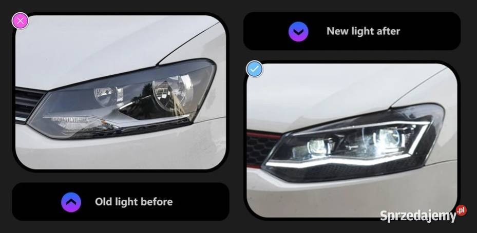 NOWE lampy przednie lampa przód VW Polo MK5 2009 Bełchatów