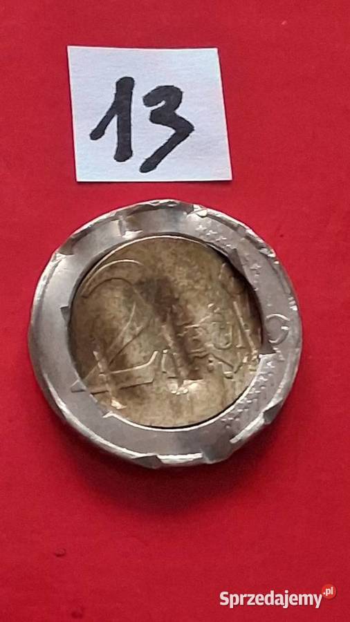 Geermany 2 Euro 2002 Moneta z błędem Destrukt zachodniopomorskie Kołobrzeg