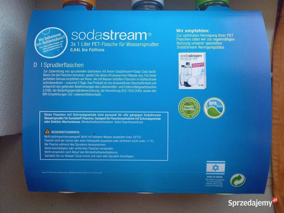 ZESTAW Butelek SODASTREAM 21 3PAK Nowe Warszawa