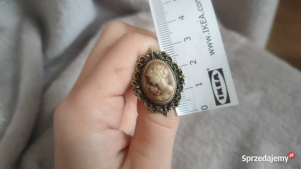 Regulowany pierścionek vintage retro piękny śląskie Tarnowskie Góry