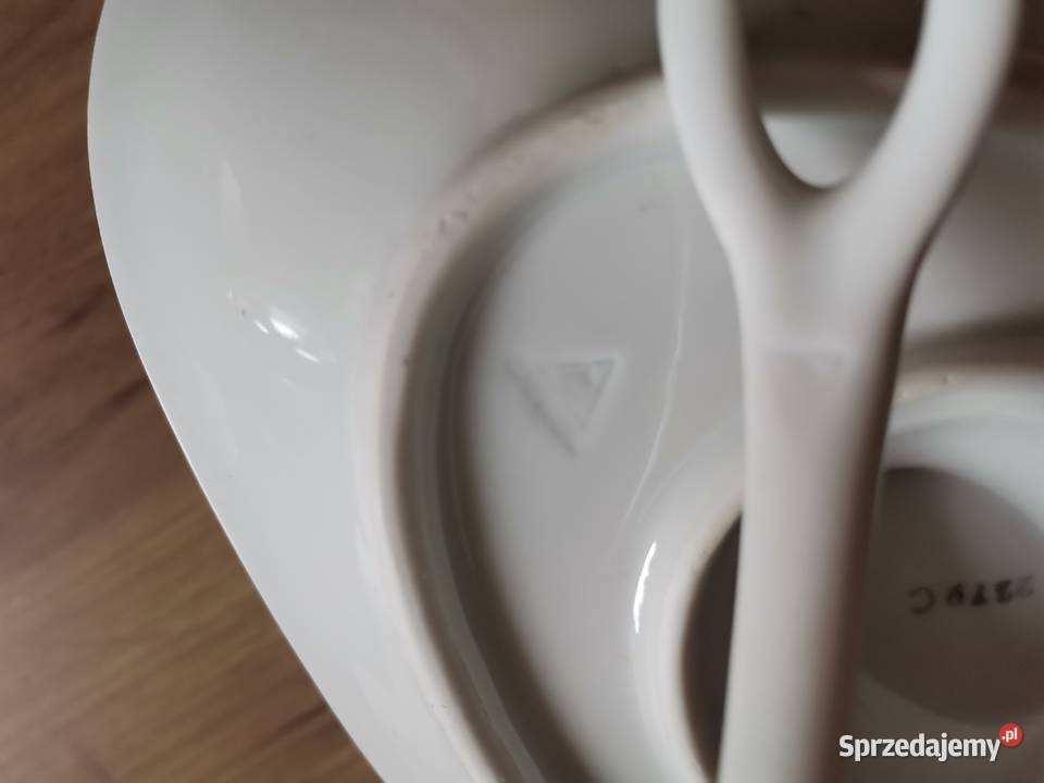 Stara przedwojenna sosjerka porcelana Ćmielów