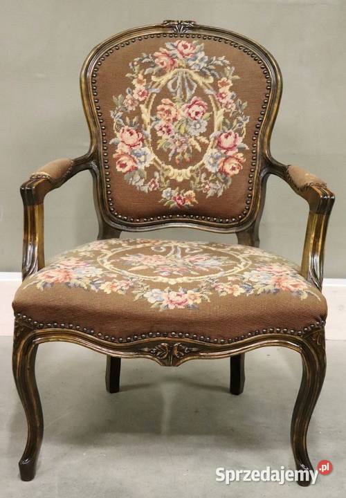 6553 dekoracyjny fotel, gobelin