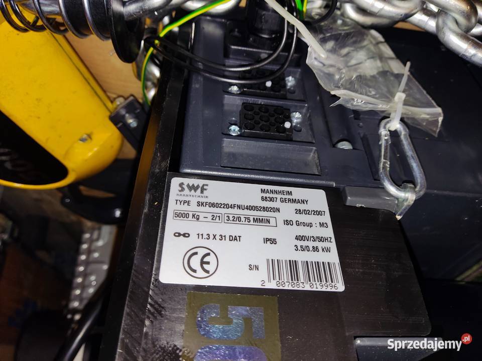 Nowy wciągnik łańcuchowy SWF Krantechnik 5000 z