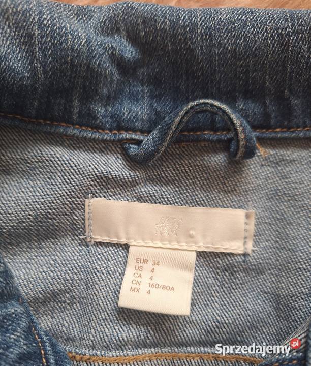 Świetna kurtka jeansowa katana HM 34 bawełna Kraków sprzedam