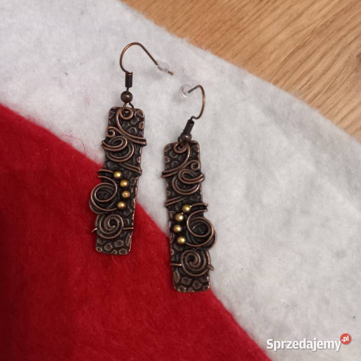 Kolczyki pięknie rzeźbione Łódź