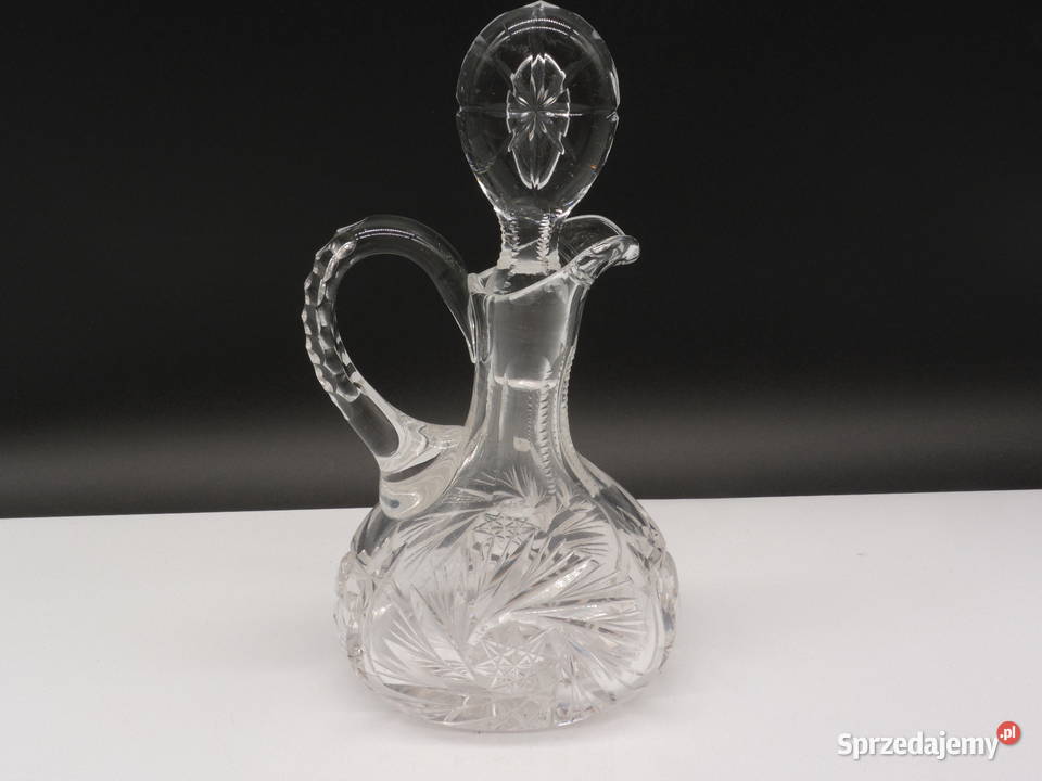 Kryształowa karafka ampułka CRUET vintage wielkopolskie Raszków sprzedam