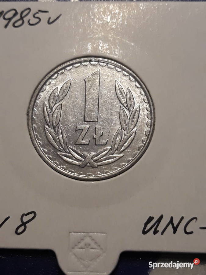 1 złoty 1985 r 8 ookoło mennicze Konin