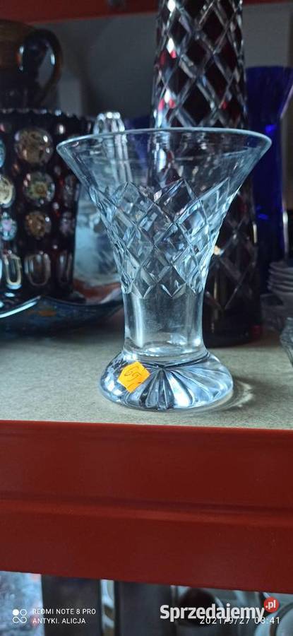 Wazon wazonik kryształowe szkło Szlifowanie w pomorskie Gdańsk