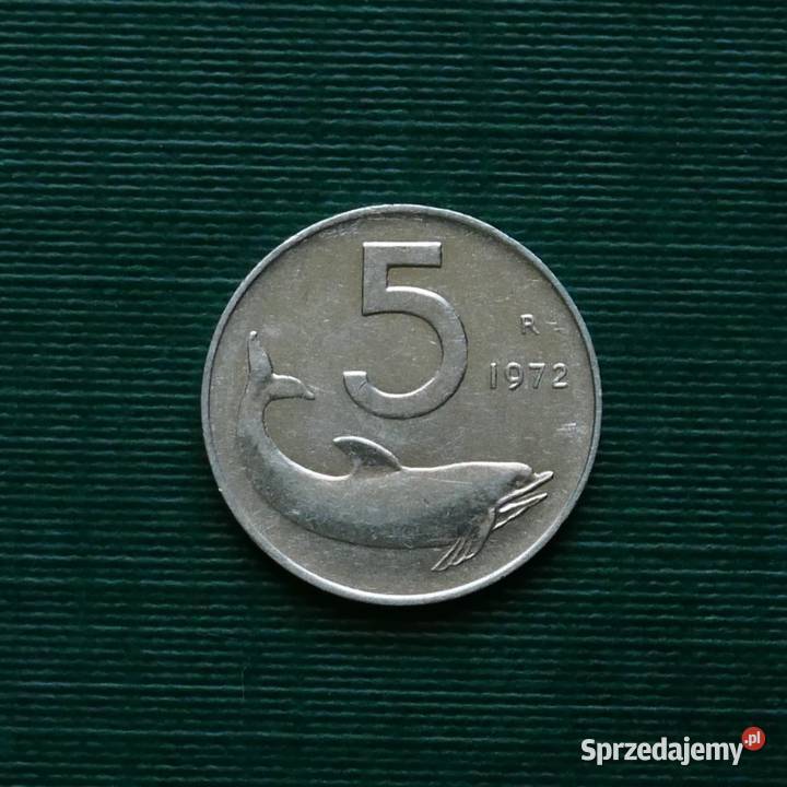 WŁOCHY 5 lirów 1972r Gliwice