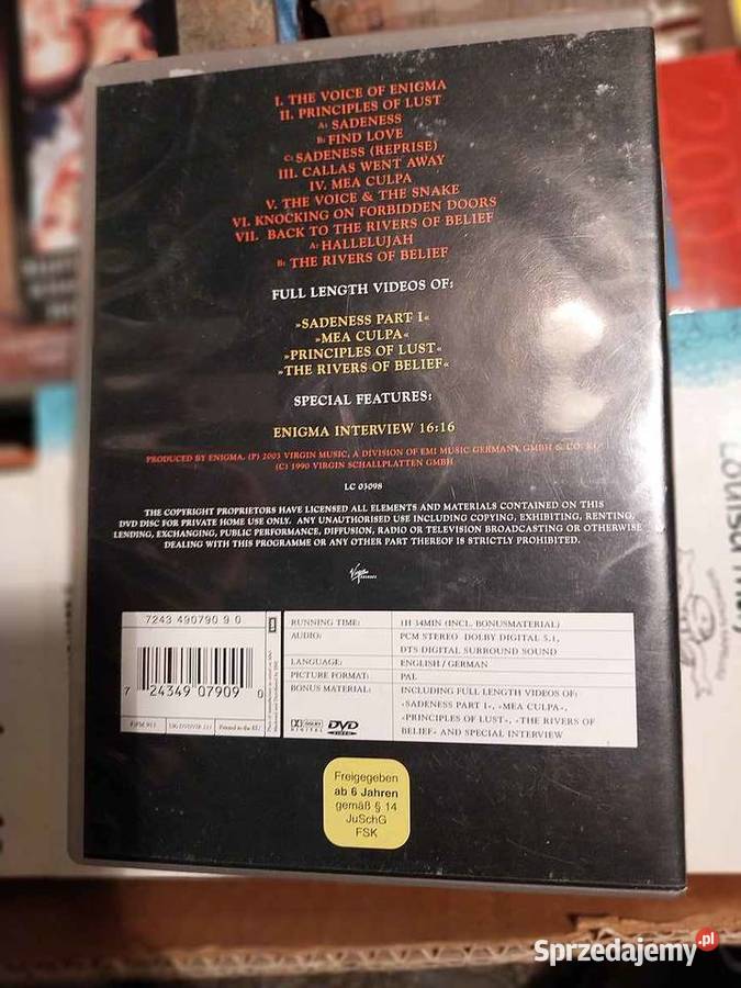 ENIGMA MCMXC aD THE COMPLETE ALBUM DVD łódzkie Łódź